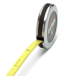 Crescent Lufkin 1/4 x 6 Executive Diameter Yellow Clad A19 Blade Pocket Tape Measure - W606PD