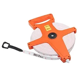 Everything You Need | Open Reel Measuring Tape - 300 Foot Reel Fiberglass Tape | 1