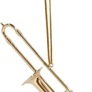 Treasure Gurus Miniature Trombone Realisitc Musical Instrument Ornament