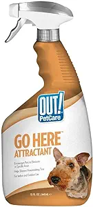 Out PetCare Go Here Attractant Indoor and Outdoor Dog Training Spray 32 Ounces