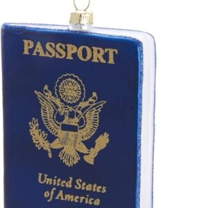 Glass Passport Ornament
