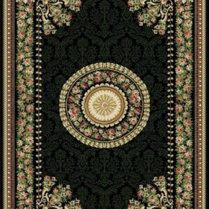 Home Dynamix Optimum Area Rugs, 21"X35", Medallion Black