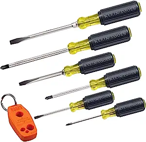 Screwdriver Set Plus Magnetizer Cushion-Grip 6-Piece