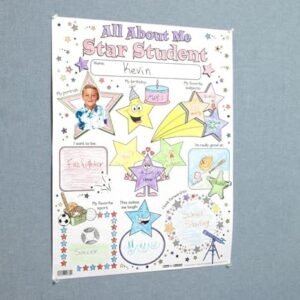 Ready-to-Decorate All About Me Star Student Posters - 24 Posters