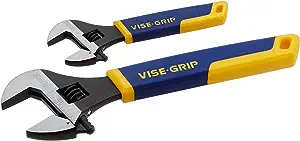 Irwin Vise Grip VGP2078700 Adjustable Wrench 2-Piece Set