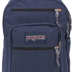 JanSport Backpack with 15-inch Laptop Sleeve, Navy - Large Computer Bag Rucksack with 2 Compartments, Ergonomic Straps - Bag for Men, Women