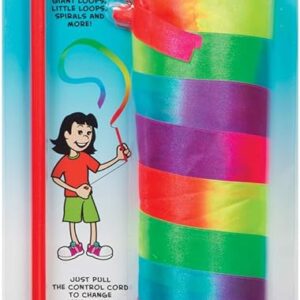 Playground Classics Rainbow Stunt Streamer - 6.5ft Multi-Colored Ribbon Streamer, Kids Outdoor Toys, Outdoor Toys for Girls
