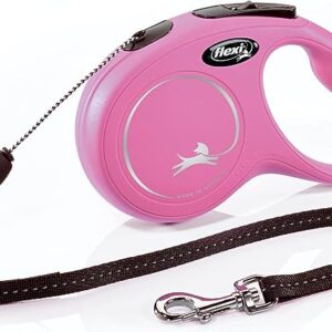 Flexi New Classic Retractable Cord Leash - Pink