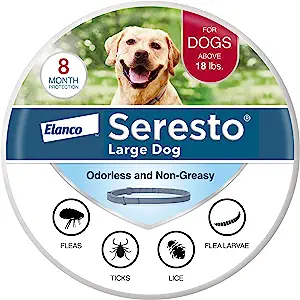 Seresto for Large Dogs 8-Month Flea and Tick Prevention Collar