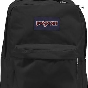 JanSport SuperBreak One Backpacks, Black - Durable, Lightweight Bookbag with 1 Main Compartment, Front Utility Pocket with Built-in Organizer - Premium Backpack