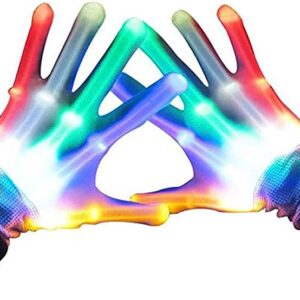 TOPTOY LED Gloves, Light Up Gloves for Kids Birthday Easter Gift Cool Fun Toys for 3-12 Year Old Boys Girls