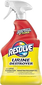 Resolve Urine Destroyer Pet Urine Stain and Odor Remover Spray 32oz