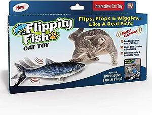 Flippity Fish Cat Toy ss Seen on TV Flops and Wiggles like a Real Fish as Seen On TV