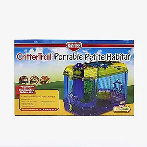 Kaytee CritterTrail Portable Petite Habitat for Pet Dwarf Hamsters Gerbils or Mice