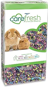 CareFRESH Natural Soft Paper Fiber Small Pet Bedding Confetti10L