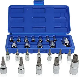 ABN | Torx Plus Socket Set 5 Point Star Bit Set Tamper Proof Torx Bit Set 12pc