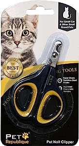 Pet Republique Professional Cat Nail Clippers - Claw Trimmer for Cat Kitten Puppy Dog Hamster Small Breed Animals - Regular Grip