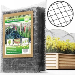 De-Bird Garden Fencing 7.5 x 65 ft, Strong Mesh Bird Netting for Garden Protection, Garden Netting Pest Barrier, Easy to Install Plant Netting Mesh