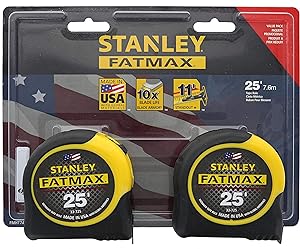Stanley Consumer Tools FMHT74038 25 Fatmax Tape Measure 2 Pack